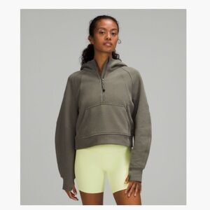 Lululemon scuba zip hoodie, sage, like new